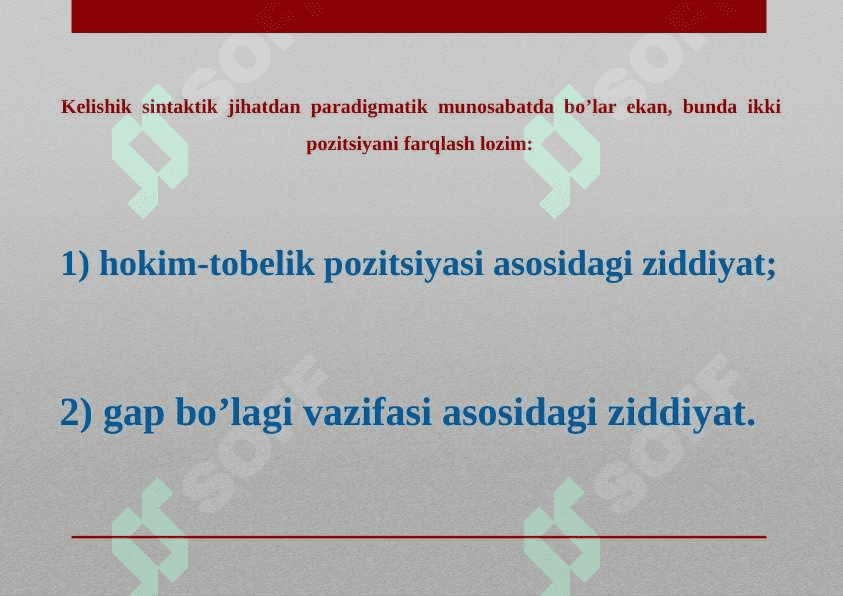 O’zbek tilida kelishik 3