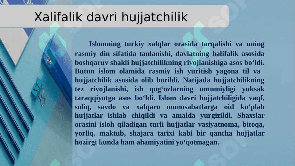 O‘zbekistonda hujjatchilik tarixi 3