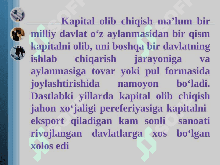 Хаlqаrо kаpitаl migrаtsiyasi vа trаnsmilliy kоmpаniyalаr 5