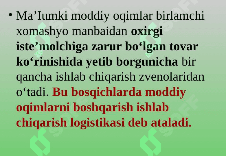 ICHKI ISHLAB CHIQARISH LOGISTIKASI 3