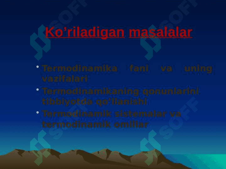 KIMYOVIY TERMODINAMIKA ASOSLARI. 3