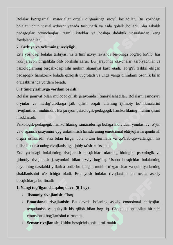 Erta psixologik-pedagogik hamkorlik qilishda yuzaga keladigan qiyinchiliklar tahlili 7