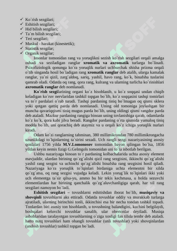 Sezgi va idrokning psixologik mohiyati, fiziologiyasi 4