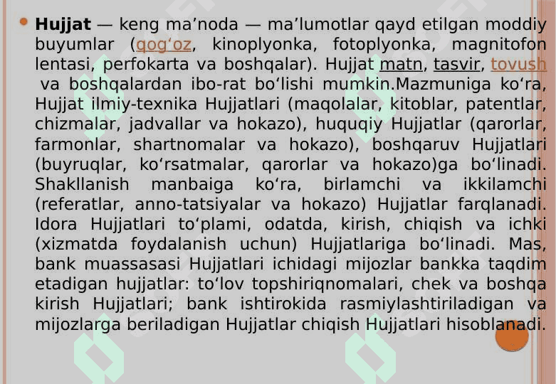 HUJJATLARNI PAYDO BO‘LISHI VA TARIXI 3