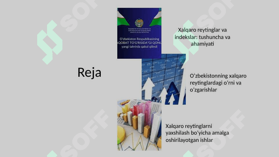 0‘zbekiston Respublikasining xalqaro reyting va indekslardagi o‘mi va nufuzini ortib borishi 2