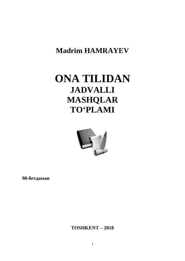 Ona tili fanidan mashqlar