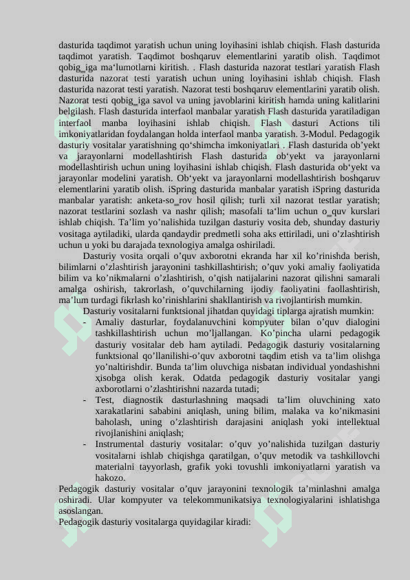 Pedagogik dasturiy vositalar 4