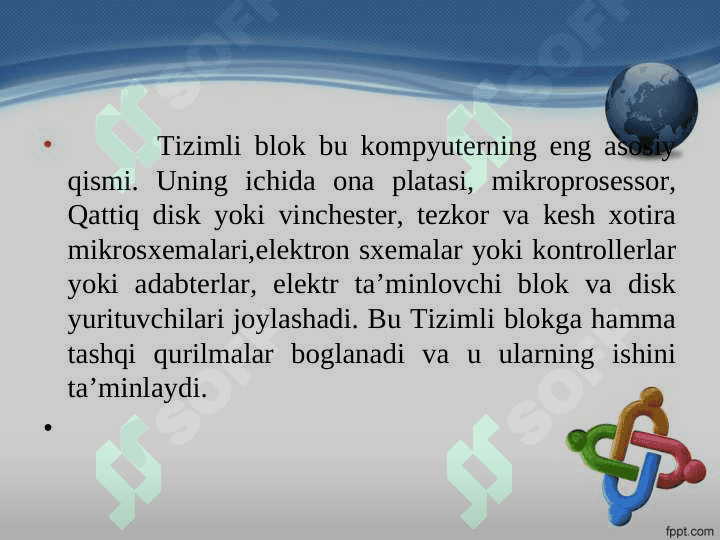 Kompyuterlarga ulangan texnik qurilmalar xolatini tekshirish va boshqarish.Direst 3