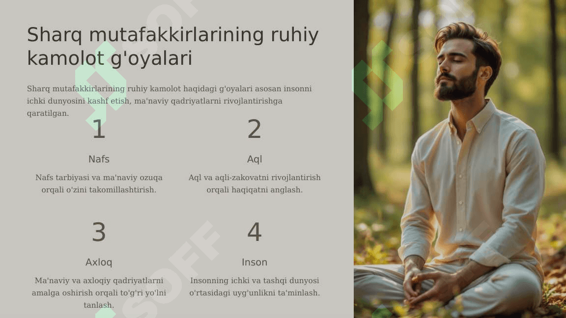 Sharq mutafakkirlarining islom dinning inson kamolotiga ta'siri haqidagi go'yalari 8