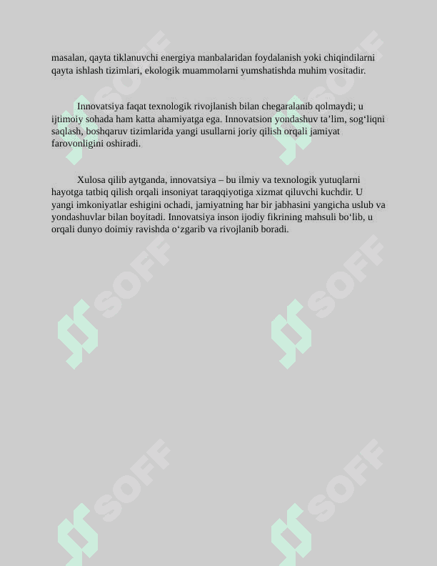 Innovatsiya. Yangi Ilmiy-Texnik Yutuqlardan Foydalanish Usuli Sifatida 1 ESSE 2