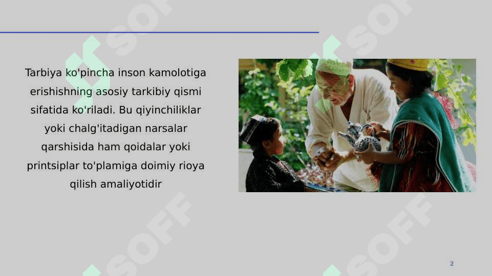 Tarbiya insonni komiLLikka eltuvchi ilm sifatida 2