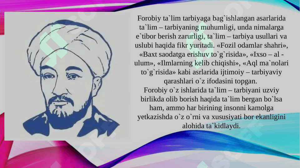 Forobiy va Beruniyning adabiy va nazariy qarashlari 7