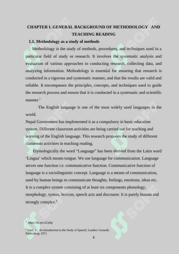 The methodology of teaching reading  to young learners 6