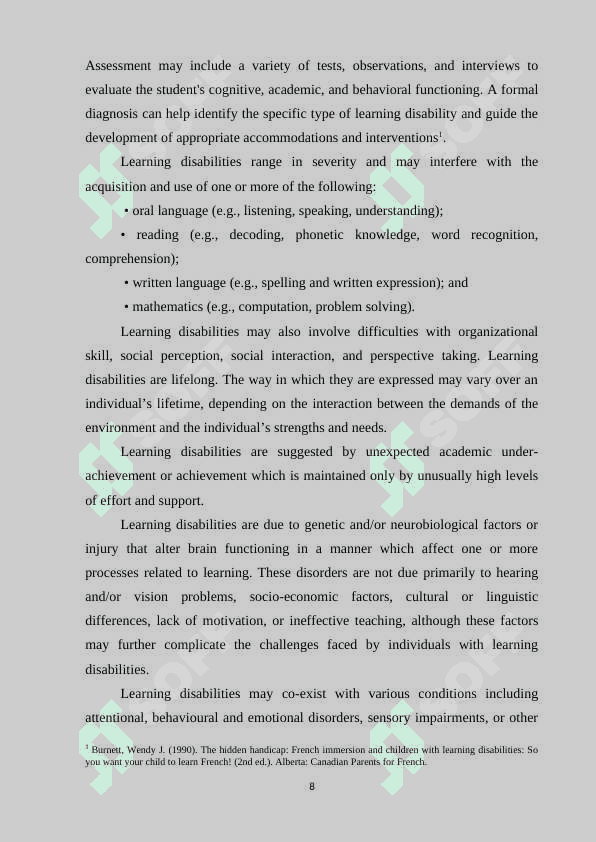 THE METHODOLOGY OF TEACHING READING TO LEARNERS WITH DISABILITIES: INCLUSIVE TEACHING 8