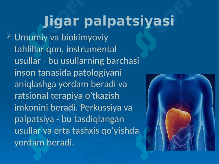 Jigar palpatsiyasi 2