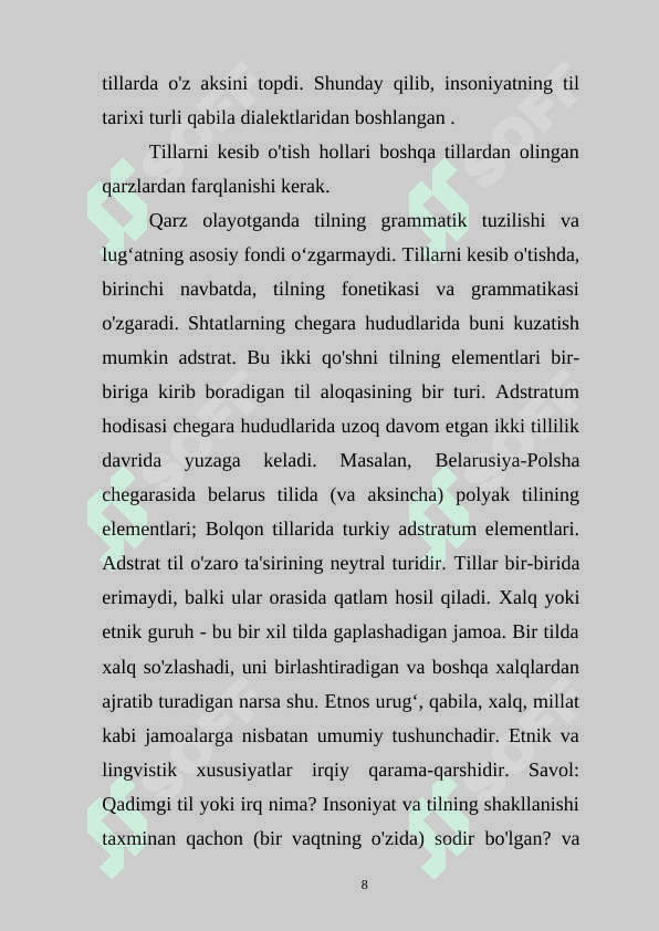 Hozirgi O'zbek adabiy tilining rivolanish omillari 7