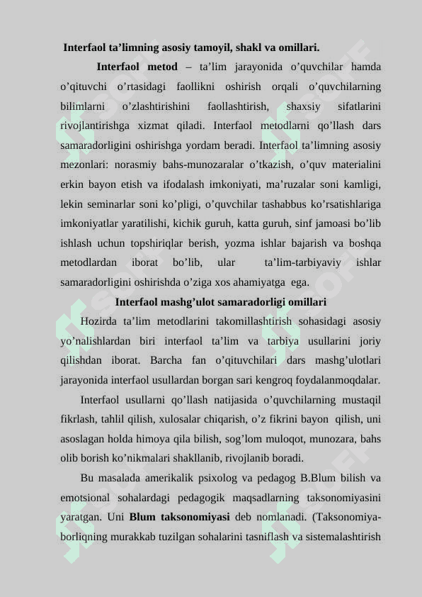 O’qitishda interfaol metodlari 2