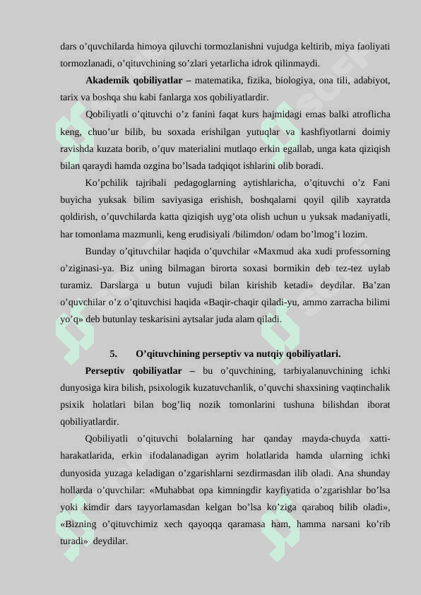 O’qituvchining pedagogik mahorati va qobiliyatlari 4
