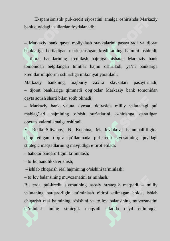 PUL KREDIT SEKTORINING TARKIBI 3