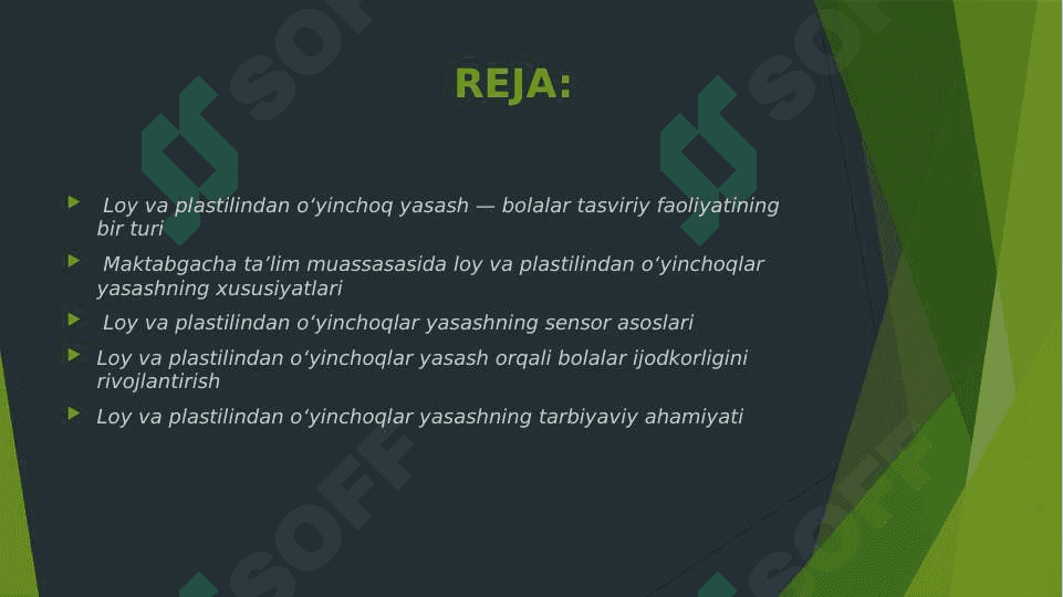 Turli yosh guruhlarida loy va plastilin bilan ishlash mashg'ulotlarini tashkil qilish 2