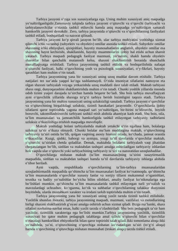 TАRBIYANING MAQSADI VA VAZIFALARI 4