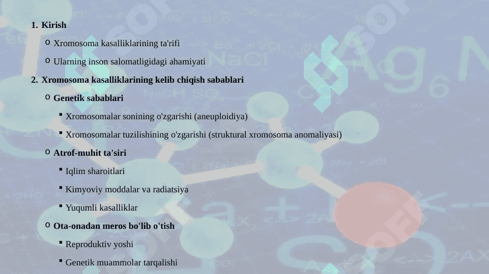 XROMOSOMA KASALLIKLARINING KELIB CHIQISH SABABLARI VA ASORATLARI 24 2