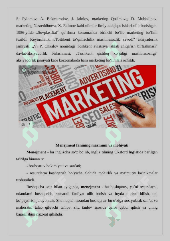 Marketingning mohiyati, maqsadi va vazifal.. 3