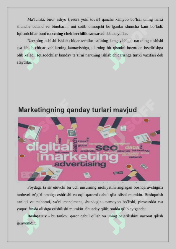 Marketingning mohiyati, maqsadi va vazifal.. 7