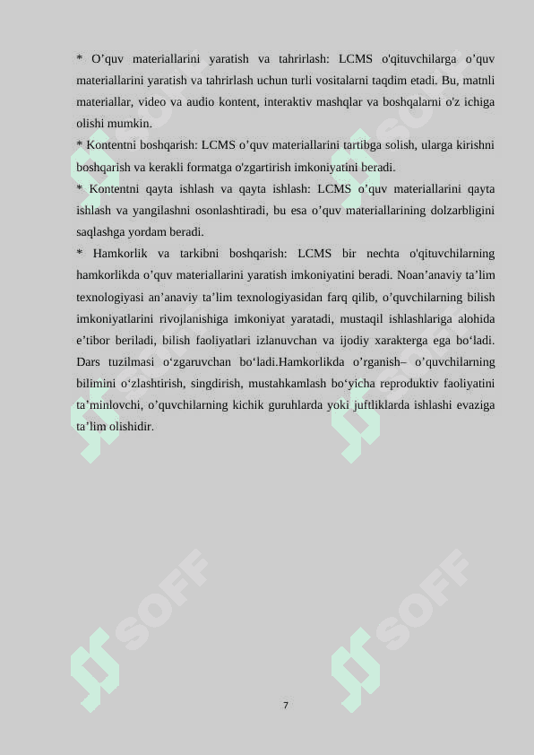 Informatika fanlarini o’qitishda masofaviy va kompyuterli ta’lim texnologiyalarining ahamiyati 7