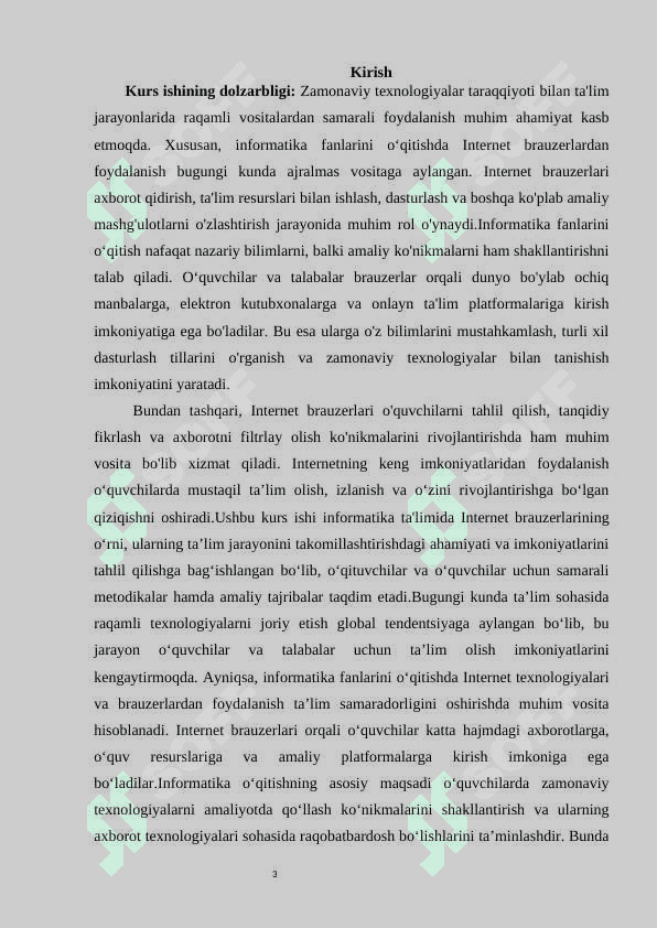 INFORMATIKA FANLARINI  O‘QITISHDA INTERNET BRAUZERLARDAN FOYDALANISHNING O‘RNI VA AHAMIYATI 3