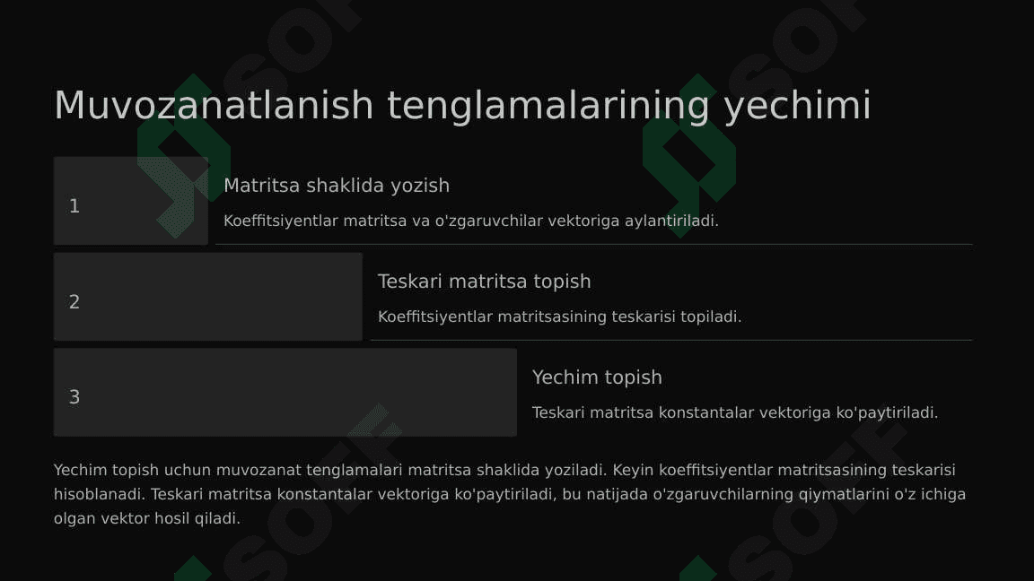 Eng kichik kvadratlar usulining imkonoyatlari va undan foydalanish muommolari 3