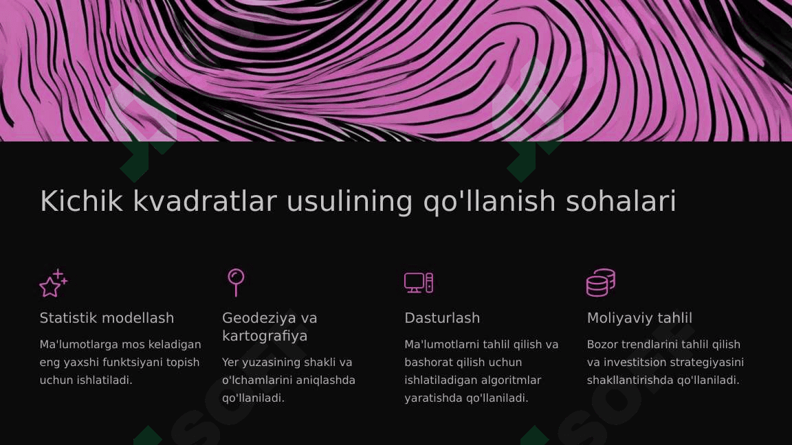Eng kichik kvadratlar usulining imkonoyatlari va undan foydalanish muommolari 4