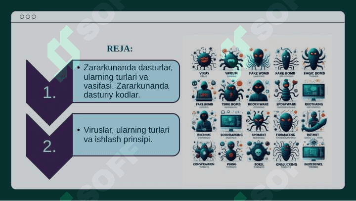 KOMPYUTER VIRUSLARI TURLARI VA VAZIFALARI 2