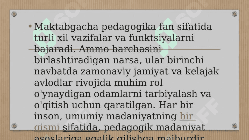 Maktabgacha ta’lim boshqa fanlar bilan bog’liqligi 3