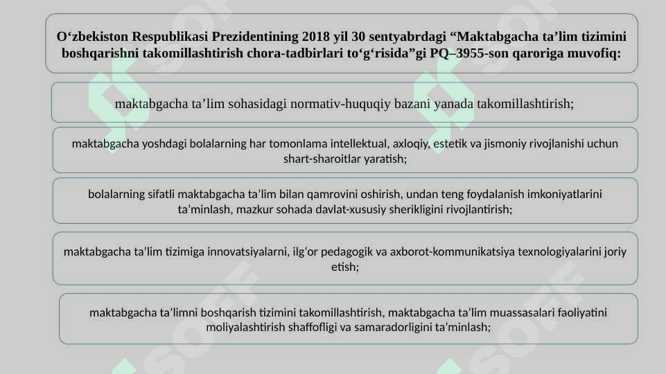 Maktabgacha ta’limni rivojlantirish va moliyaviy ta’minlash 5