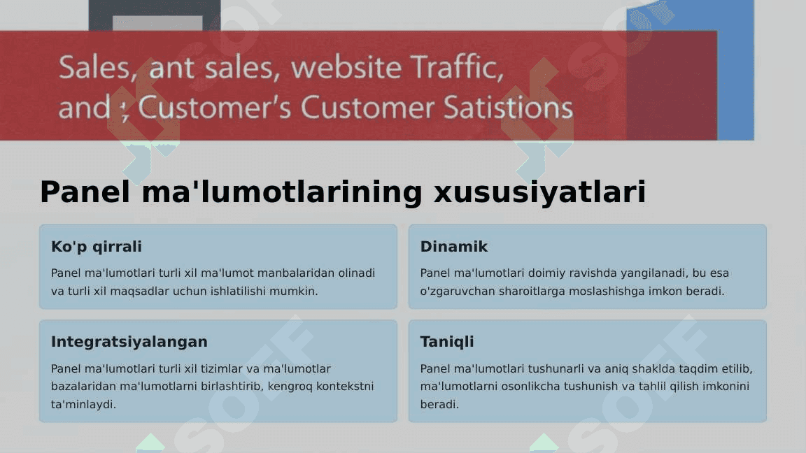 Panel ma’lumotlar tushunchasi. Panel ma’lumotlarini shakillantirish 3