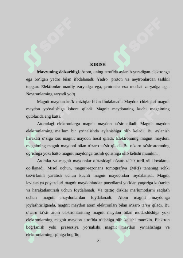 ATOMLARNING MAGNIT XUSUSIYATLARI 2
