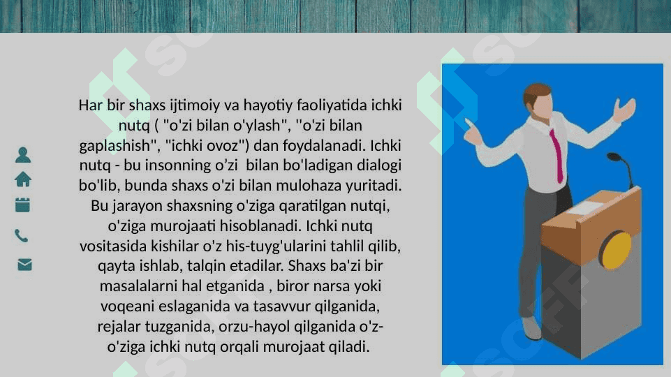 ICHKI NUTQ HAQIDA TA’LIMOT 7