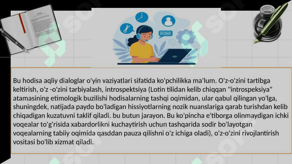 ICHKI NUTQ HAQIDA TA’LIMOT 8
