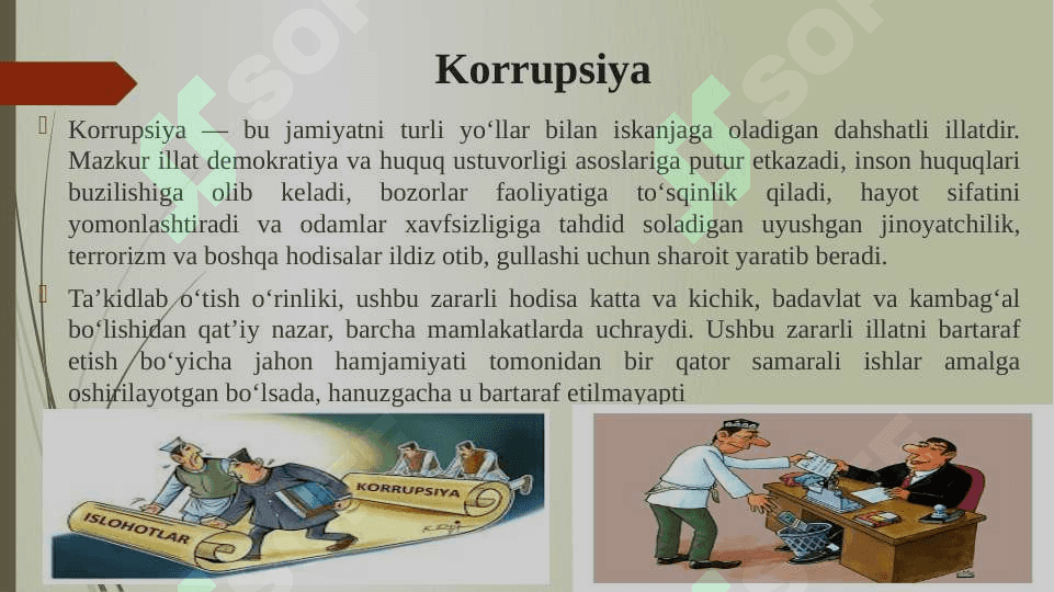 Korrupsiya tushunchasi va uning oqibatlari 3