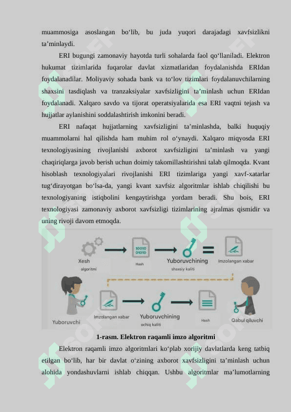Xorijiy davlatlarning elektron raqamli imzo algoritmlari tahlili 5