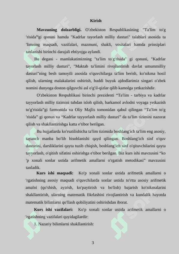 KO’P XONALI SONLAR USTIDA ARIFMETIK AMALLARNI O’RGATISH METODIKASI 3