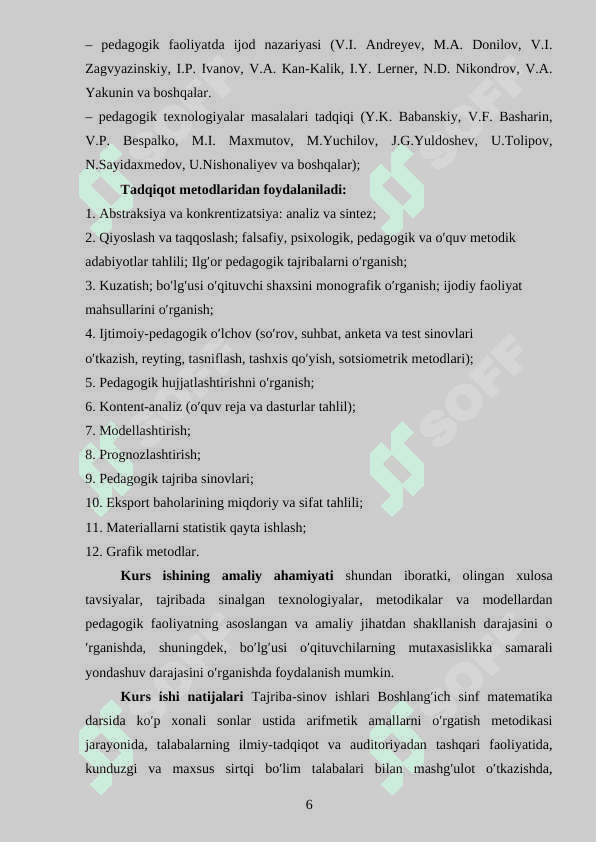 KO’P XONALI SONLAR USTIDA ARIFMETIK AMALLARNI O’RGATISH METODIKASI 6