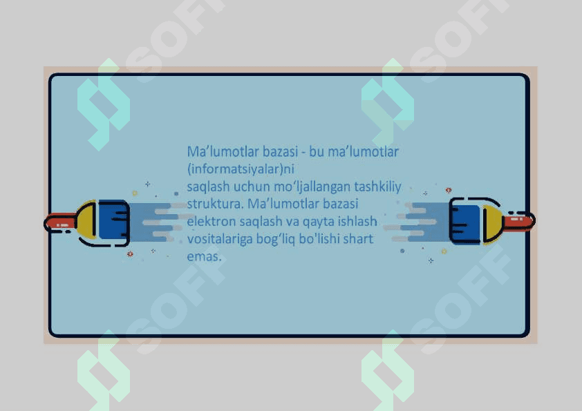 MALUMOTLAR BAZALARI VA KATTA HAJMDAGI MALUMOTLAR BILAN ISHLASH TEXNOLOGIYALARI 3
