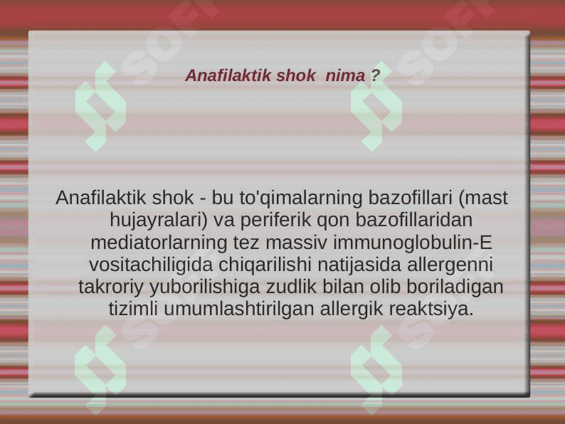 Anafilaktik shok va uni davolash 2