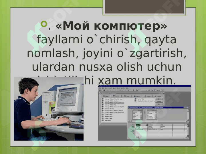 Windows muhitida fayllar va papkalar bn ishlash 4