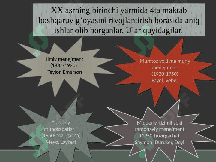 Menejment ob’ekti va sub’ekti. 4