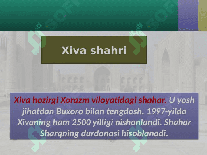 O'zbekistonning qadimiy shaharlari 7