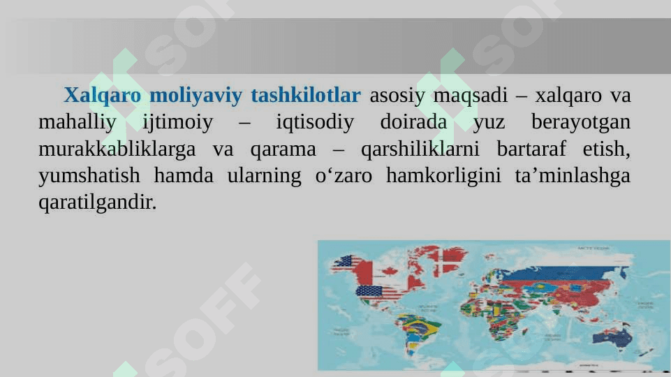 XALQARO MOLIYA INSTITUTLARI VA ULARNING MAQSADI VA FUNKSIYALARI 7