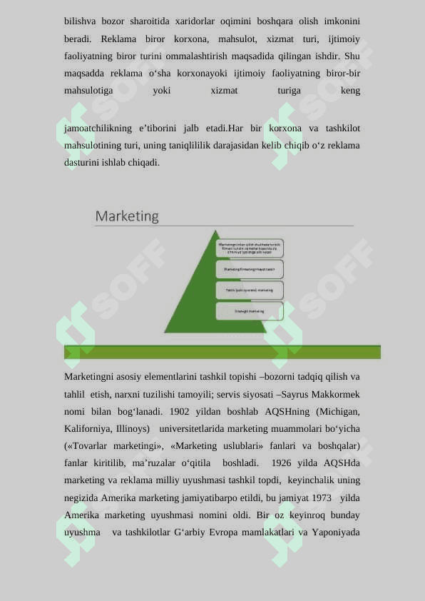 Biznesni tashkil etishda marketing 4